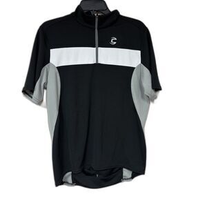Cannondale Men's Cycling jersey shirt Medium breathable back pockets black gray
